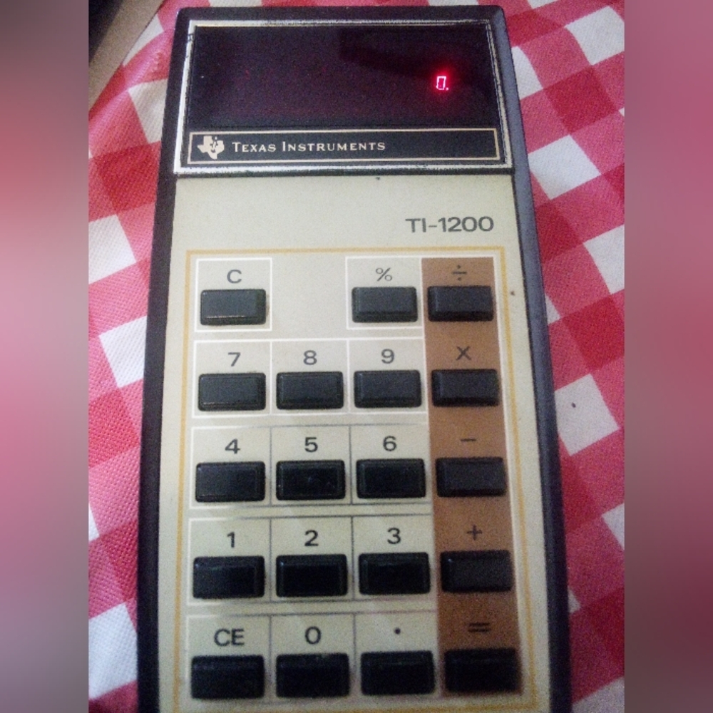 Vintage Texas Instruments TI-1200 Calculator